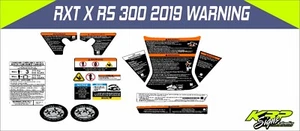 SEADOO RXT X RS 300 2019 Graphics / Decal / Sticker Kit WARNING DECALS - Picture 1 of 1