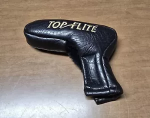 TOP FLITE MICRO GROOVE PUTTER HEADCOVER - Blade Leather Head Cover GOOD - Picture 1 of 2