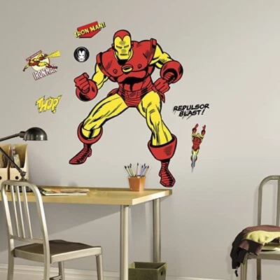 Calcomanías de pared clásicas de Iron Man de Marvel Foto 1 de 4