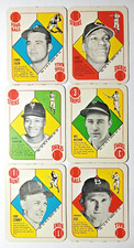 1951 TOPPS RED BACKS #s 3, 16, 26, 32, 37, 48 ALL EX to NM