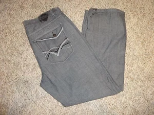 Pantalones de mezclilla grises Culture Revolution para hombre 36 x 32 bolsillos con solapa - Imagen 1 de 5
