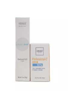 OBAGI Retinol 0.5 Cream (1 oz.) & Professional-C Serum 10% (0.17 oz) SET - Picture 1 of 1