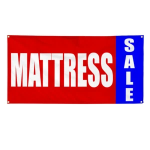 Vinyl Banner Multiple Sizes Mattress Sale Promotion Business Business Outdoor - Picture 1 of 7