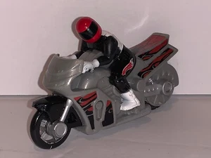 Hot Wheels Vintage Style Silver Red Black Motorcycle Bike - Picture 1 of 12