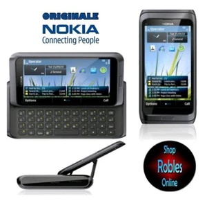 Nokia E7-00 Dark Grey 16GB (Ohne SIM-Lock) 3G GPS 8MP WLAN Original Sehr Gut OVP - Bild 1 von 1