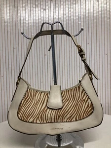 Sac baguette Abbott Vintage Cuir beige et zébré - Imagen 1 de 12