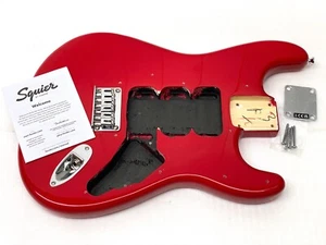 Genuine Fender Squier Strat Hardtail Torino Red BODY Electric Guitar Fat HHH HSS - Picture 1 of 22