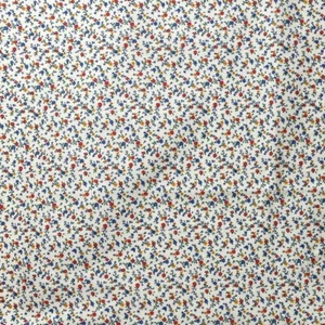 Little Multicolor Flowers on White Cranston Quilt, Craft, Sew - HALF-YARD - Picture 1 of 3