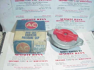 NOS 1954 to 1960 Corvette AC RC102 Radiator Pressure Cap 4 lb 850796 - Foto 1 di 1