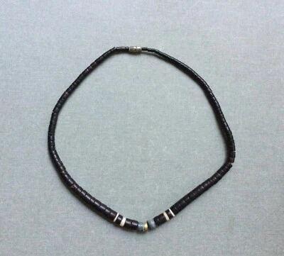 Original Leather Beaded Necklace 16.5’ Unisex - Image 1 of 4