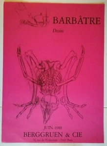 affiche d'art - BARBATRE - 1988 - Berggruen & cie - Paris - Imagen 1 de 1