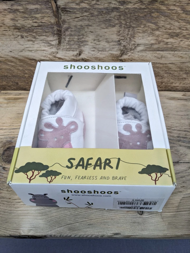 Zapatos de bebé SHOOSHOOS Safari de cuero antideslizante suela suave - talla 0-6 meses Foto 1 de 4