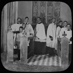 FOTO CORISTER JIM NO26 C1913 Linterna Mágica Diapositiva HISTORIA SOCIAL EDUARDIANA - Imagen 1 de 3
