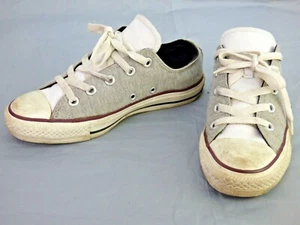 All Star Converse Sneaker ausgefallen grau weiß Tongue Chuck Größe UK 3 EU 35 - Bild 1 von 9