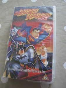 The Batman And Superman Movie VHS Video in Good Condition - Picture 1 of 6