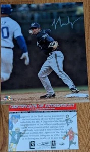 Foto autografiada de JJ Hardy "Turning 2" 8x10 con holograma de Legends of the Field/C - Imagen 1 de 3