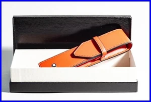 MONTBLANC Leather Goods SARTORIAL case in CORAL for a pen with original box - Picture 1 of 9
