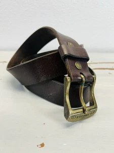 Cintura uomo Levi's marrone scuro vera pelle lavoro casual taglia 38/95 - Foto 1 di 12