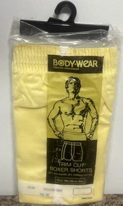 Vintage Body Wear Trim Cut Sears Boxershorts Größe 32 Gelb Neu mit Etikett - Bild 1 von 5