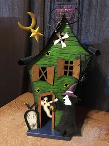 HALLOWEEN CASA EMBRUJADA LUMINARIA LINTERNA CANDELABRO BRUJA FANTASMA 22"/INCORRECTO0 - Imagen 1 de 13