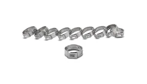 Vibrant One Ear Stepless Pinch Clamps 16.0-19.2mm clamping range (Pack of 10) SS - Bild 1 von 4