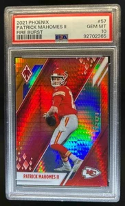 2021 Phoenix Patrick Mahomes II Fire Burst #57 Chiefs PSA 10 - Picture 1 of 2
