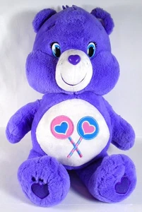 Big 19" Care Bears Purple Share Bear Plush Stuffed - 2015 Just Play - Picture 1 of 4