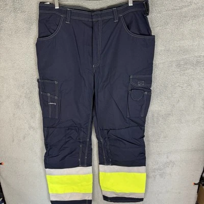 Tranemo Pants Mens 38x32 Workwear FR Flame Retardant Blue Reflective NWT - Image 1 of 4