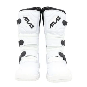 Botas juveniles Atlas Traction para carreras y deportes de motor - Talla: 2 (blanco) - Imagen 1 de 9