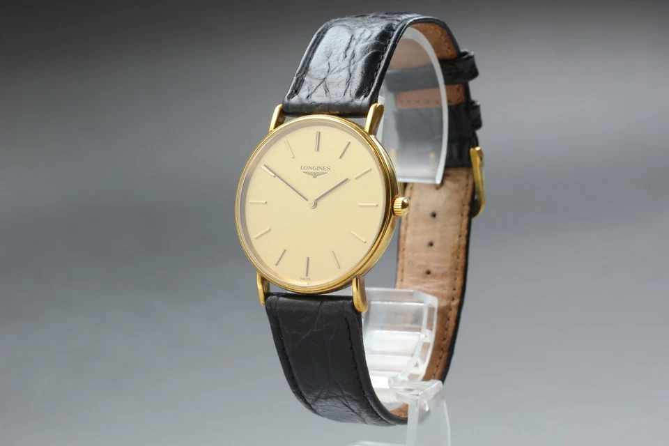 [Near MINT] LONGINES Grand Classic L4.637.2 Gold Dial Quartz Watch From JAPAN - Image 1 of 4