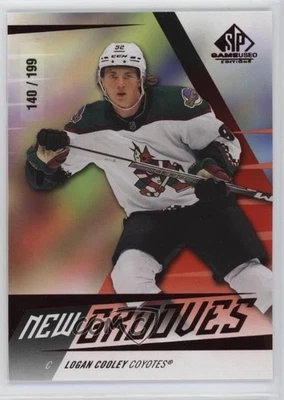 2023 Upper Deck SP Game Used New Grooves Red /199 Logan Cooley #NG-19 Rookie RC - Image 1 of 2