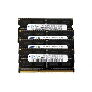 Samsung 4x4GB 2RX8 DDR3 1066MHz PC3-8500S 204PIN SO-DIMM Laptop RAM Memory - Picture 1 of 1