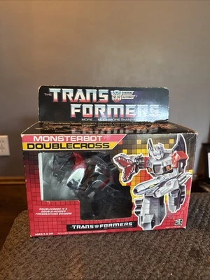 1986 Vintage Hasbro G1 Transformers Monsterbot Doublecross Action Figure w/box - Image 1 of 4