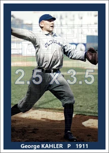 George Kahler - 1911 Cleveland Naps - Stil wählbar - colorierter Druck - Bild 1 von 5