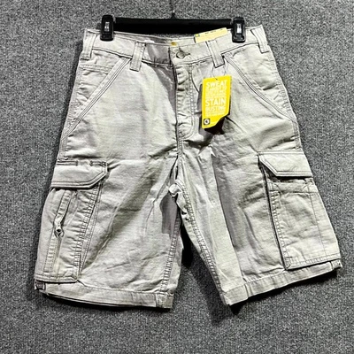 Pantalones Cortos Carhartt Force Tappen Carga Para Hombre 30x11 Gris Ripstop Calce Relajado Ropa de Trabajo Foto 1 de 4