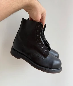 Botas negras Dr. Martens vintage años 80 punta de acero - Imagen 1 de 13