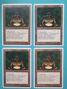 Magic the Gathering MTG Fourth (4th) Edition CLAY STATUE X 4 LP/EX C 1995 Nice! - Picture 1 of 2