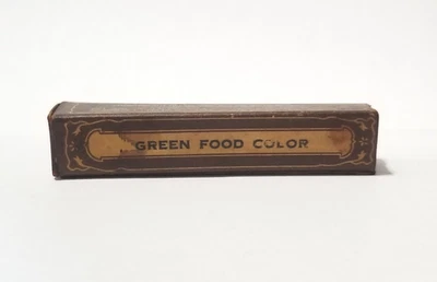 Vintage Green Food Color Box Chicago IL Collectable Advertising - Image 1 of 4