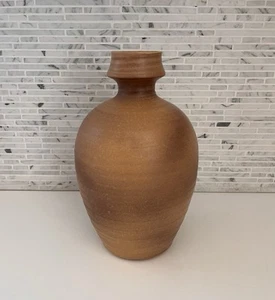 Vintage japanische Keramik Sake Behälter Vase signiert roter Ton Mumyõi Ton? - Bild 1 von 14