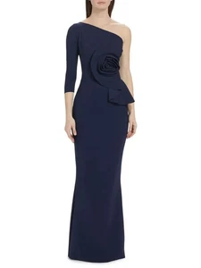 Neu mit Etikett Chiara Boni Noriko Kleid 12 - neu mit Etikett, keine Gebrauchsspuren - Saum misst 58 Zoll - UVP 1190 $ - Bild 1 von 11