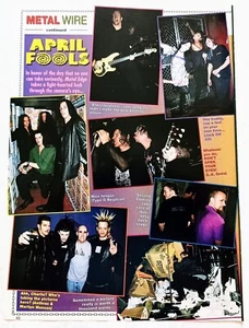 TYPE O NEGATIVE/JACK OFF JILL~ORIG 1999 POSTER FULL PAGE MAGAZINE PINUP CLIPPING - Picture 1 of 1