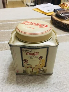 Coca-Cola White Vintage Tin Can - Picture 1 of 1