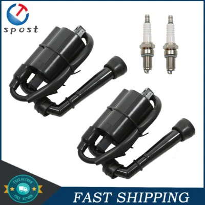 2x bujías de bobina de encendido para Suzuki Intruder VS700GL VS750GLP VS800GL 1986-04 Foto 1 de 4