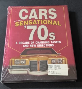 Cars of the Sensational 70's A Decade of Changes Tastes New Sealed Hardcover - Picture 1 of 2