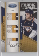 2011 Certified Fabric of the Game Materials NHL Die-Cut Prime /10 Ryan Suter #83
