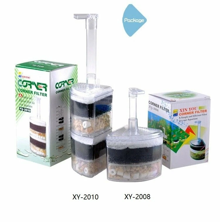 XY-2008 Air Driven Bio Corner Filter Sponge Fry Shrimp Nano Fish Tank Aquarium - Image 1 of 1