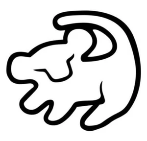 LION KING SIMBA Decal Vinyl Car Window Sticker ANY SIZE - Picture 1 of 1