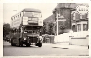 AEC Route master Double Decker Bus Grove Park Sutton Esso Sign Photograph - Picture 1 of 2