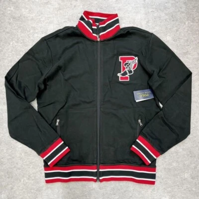 Chaqueta Polo Ralph Lauren P-Wing Stadium 1992 Cremallera Completa Roja M/L Rara Foto 1 de 3