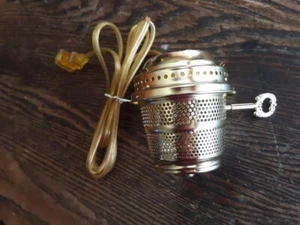 BRASS Electric Burner fit Aladdin oil lamps / Alladin C replica,fit A,B,C,23,etc - Picture 1 of 4